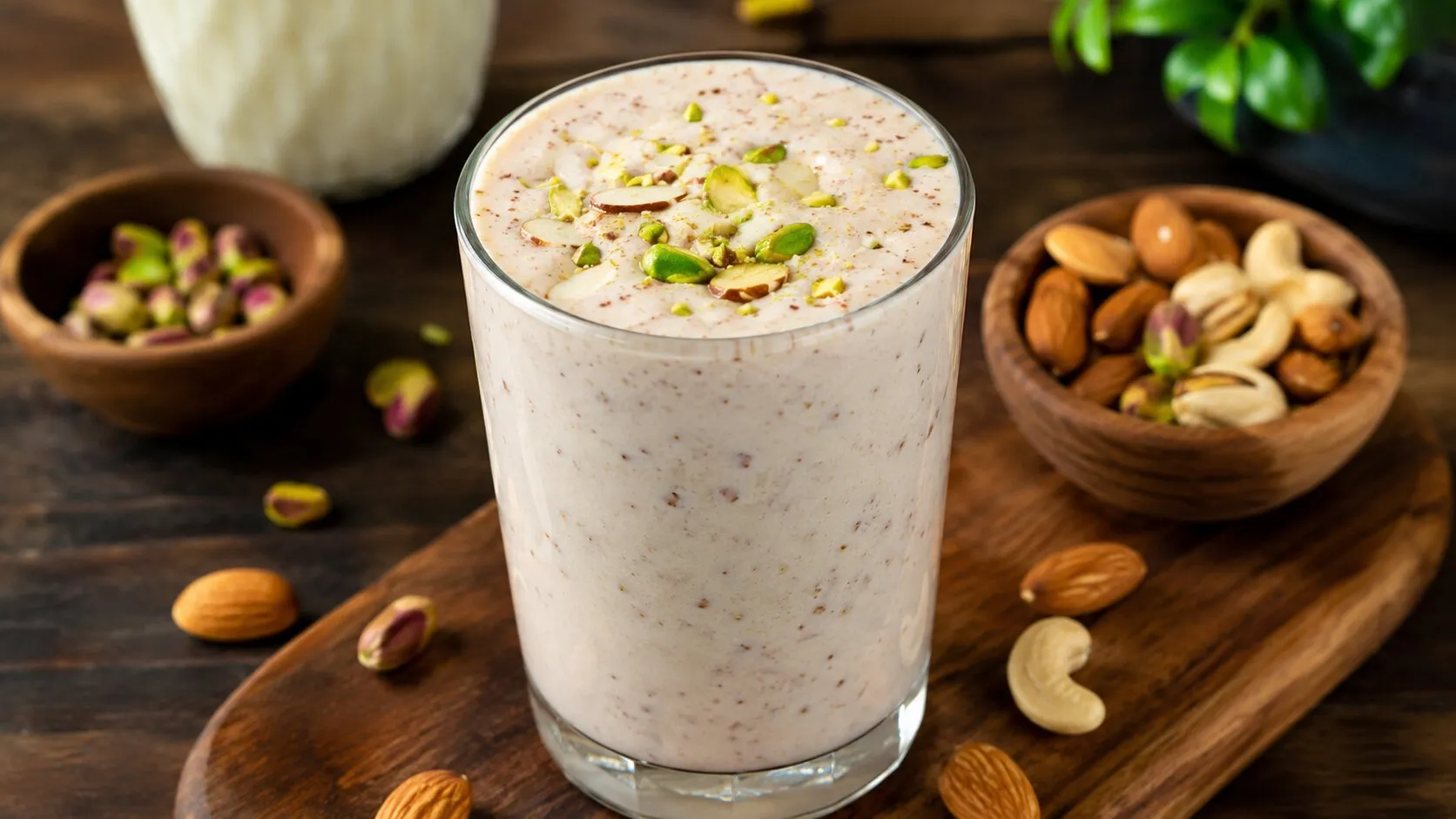 Healthy & Refreshing Dry Fruit Milkshake Healthy & Refreshing Dry Fruit Milkshake