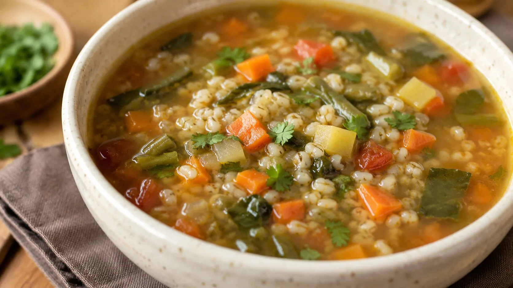 Hearty Vegan Vegetable Barley Soup