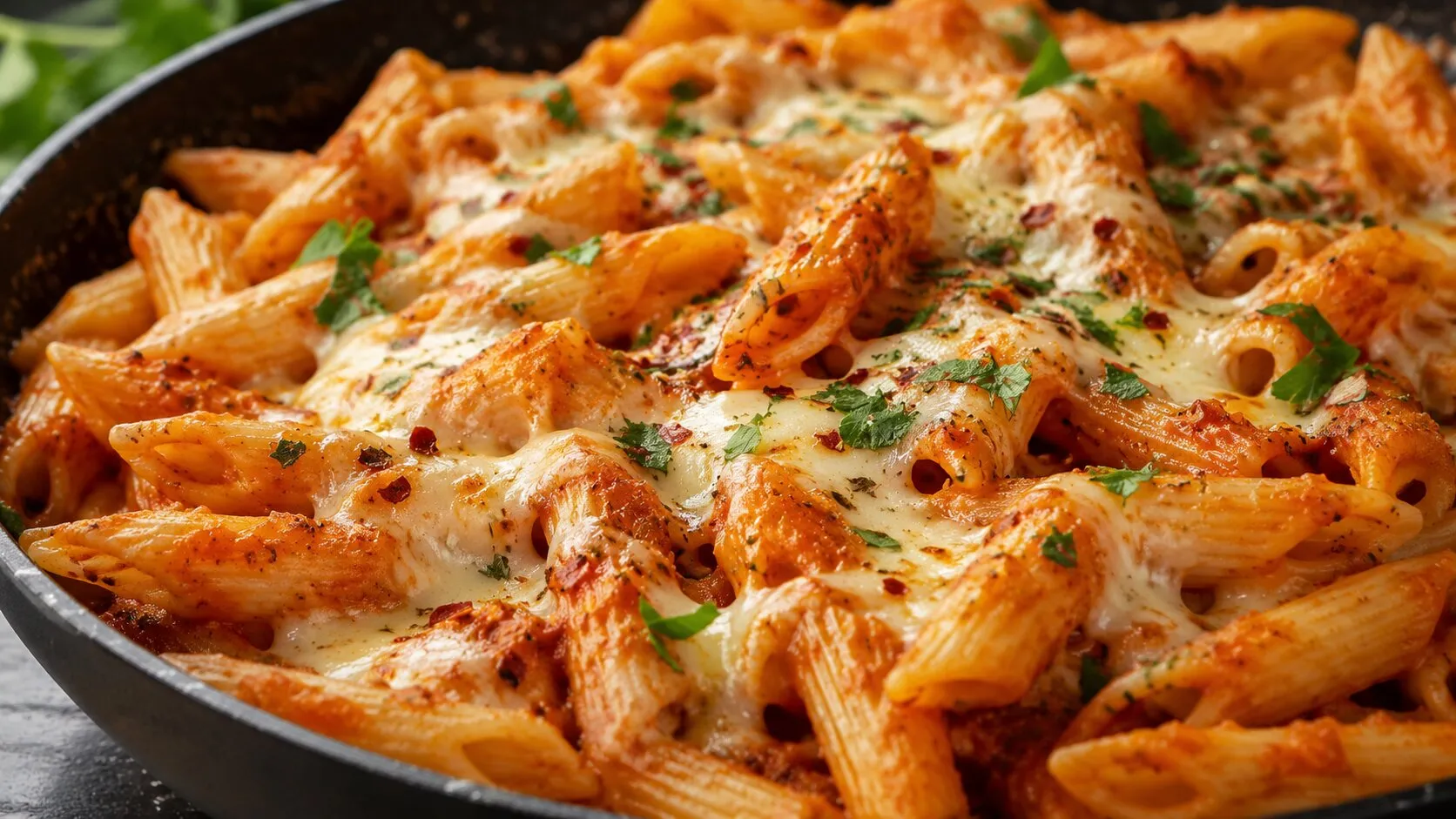 Indian Style Cheesy Red Sauce Pasta