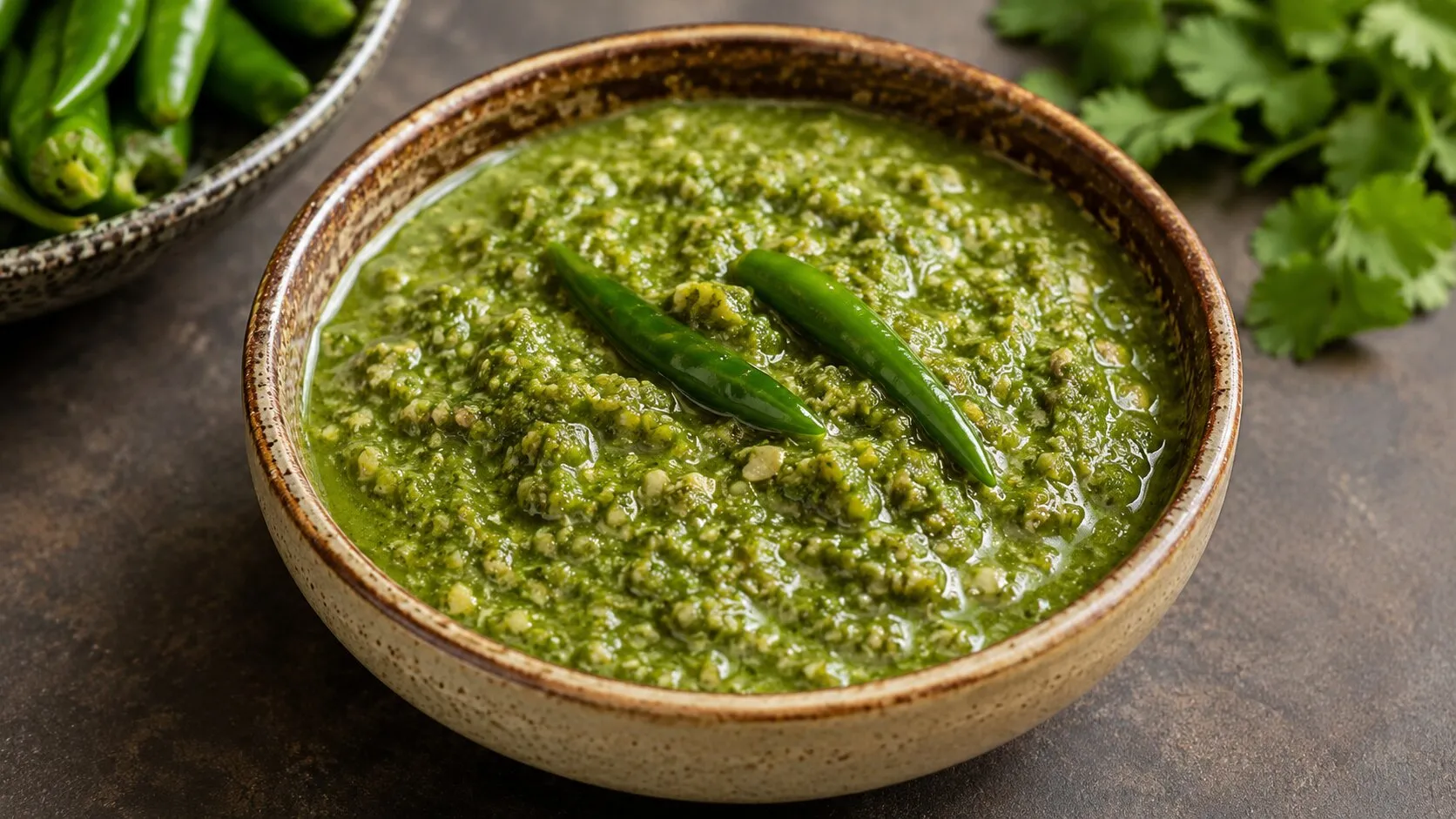 Instant Spicy Green Chili Chutney 