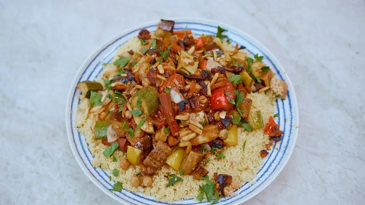 Moroccan Vegetable Chickpea Couscous Moroccan Vegetable Chickpea Couscous