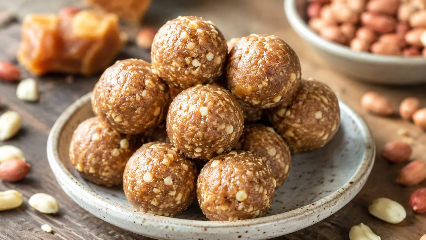 Nutritious Jaggery & Peanut Energy Bites