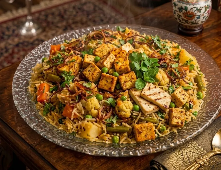 Protein-Packed Tofu biryani