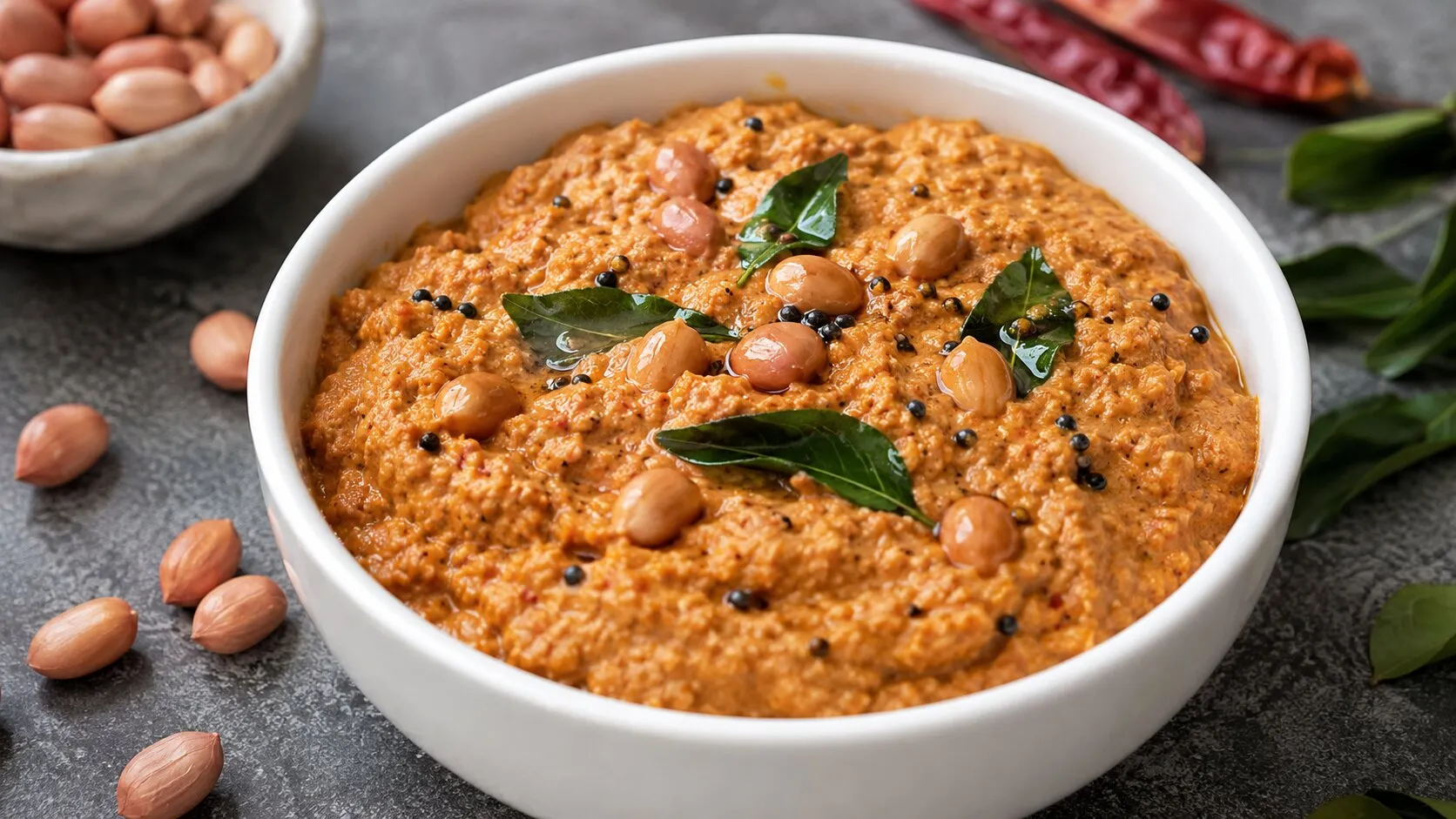 Quick & Creamy Peanut Chutney 