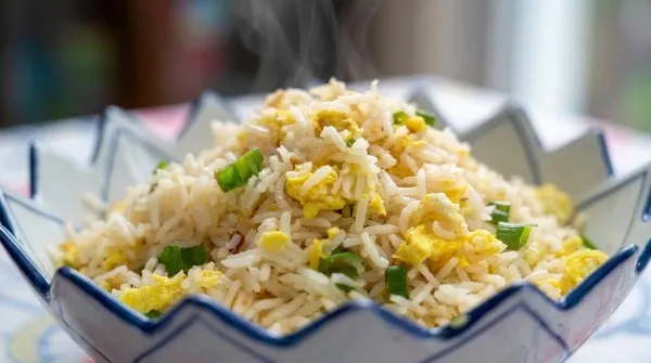 Quick & Easy Indo-Chinese Egg Fried Rice 