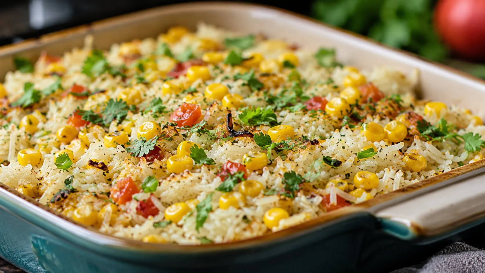 Quick & Flavorful Baked Corn Pulao Quick & Flavorful Baked Corn Pulao