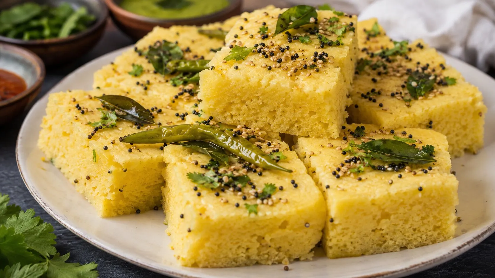 Quick & Fluffy Rava Dhokla Recipe Quick & Fluffy Rava Dhokla Recipe