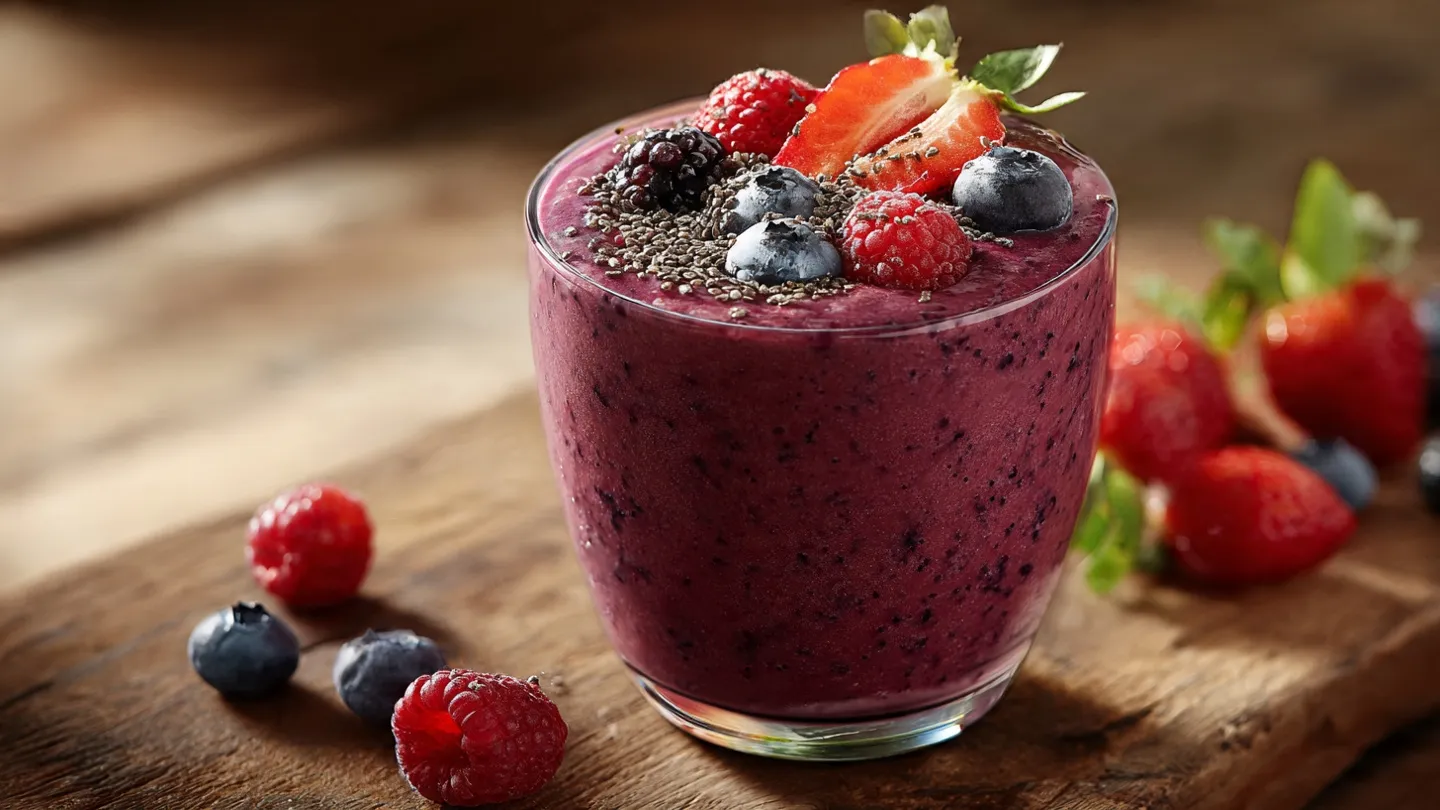 Refreshing Antioxidant Mixed Berry Smoothie Refreshing Antioxidant Mixed Berry Smoothie