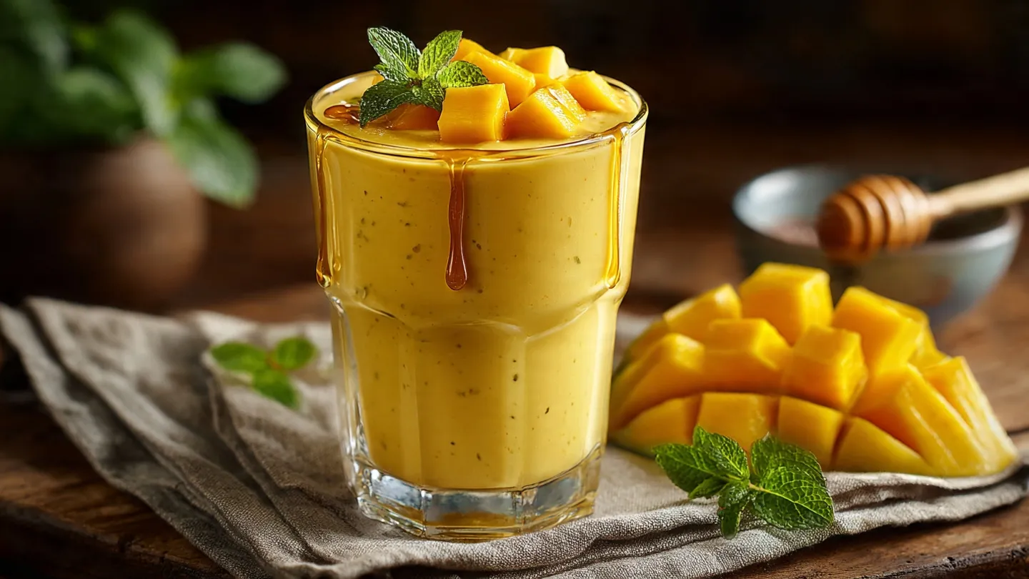 Refreshing Creamy Mango Lassi Delight Refreshing Creamy Mango Lassi Delight