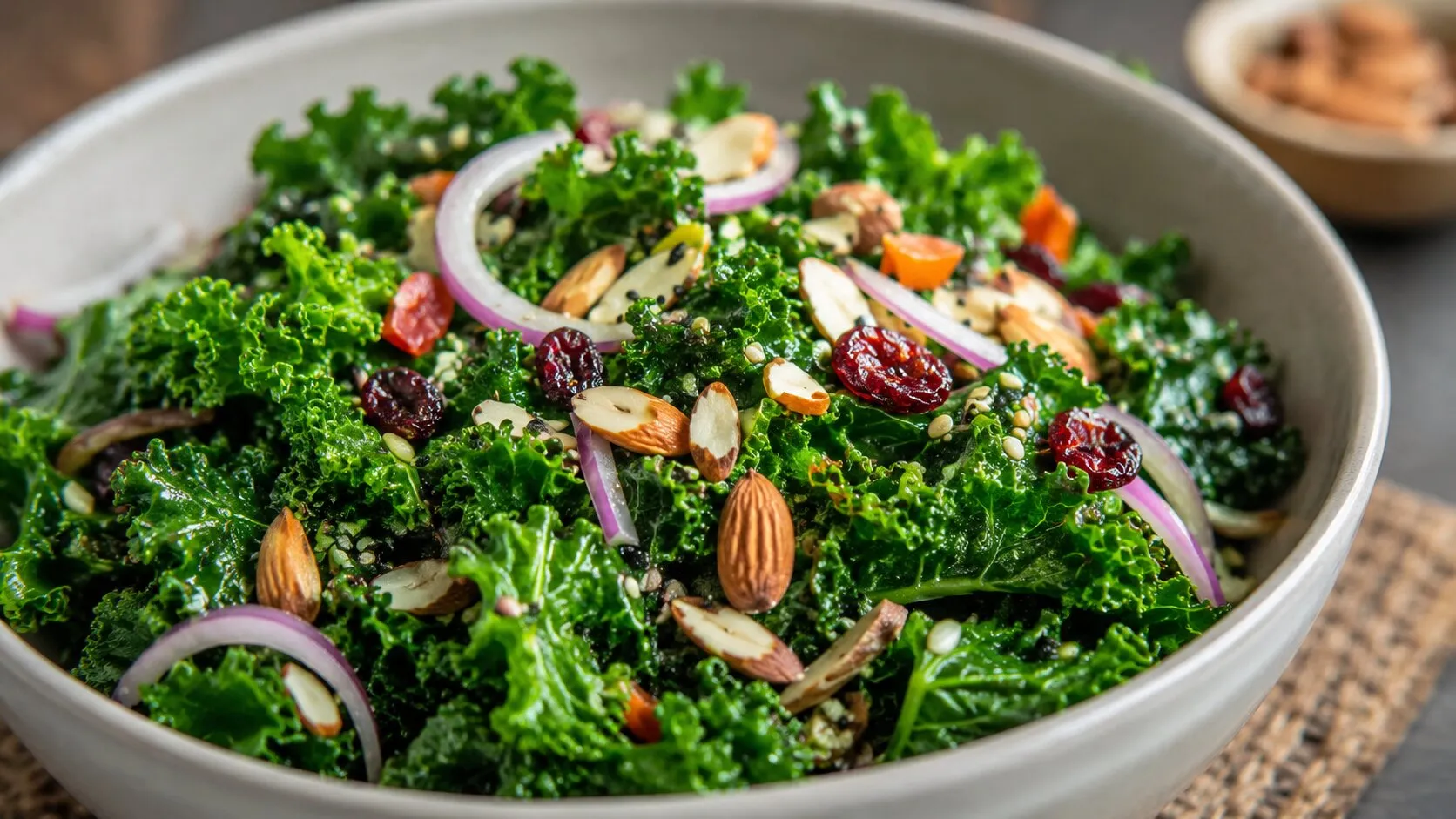 Refreshing Sweet and Tangy Kale Salad