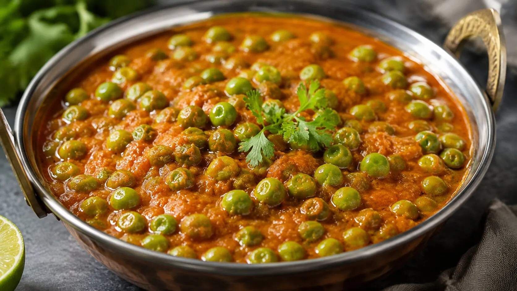 Restaurant Style Green Peas Masala