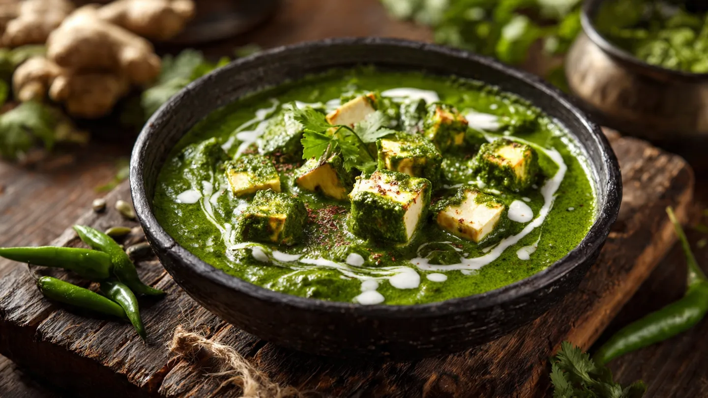 Restaurant-Style Hariyali Paneer Gravy