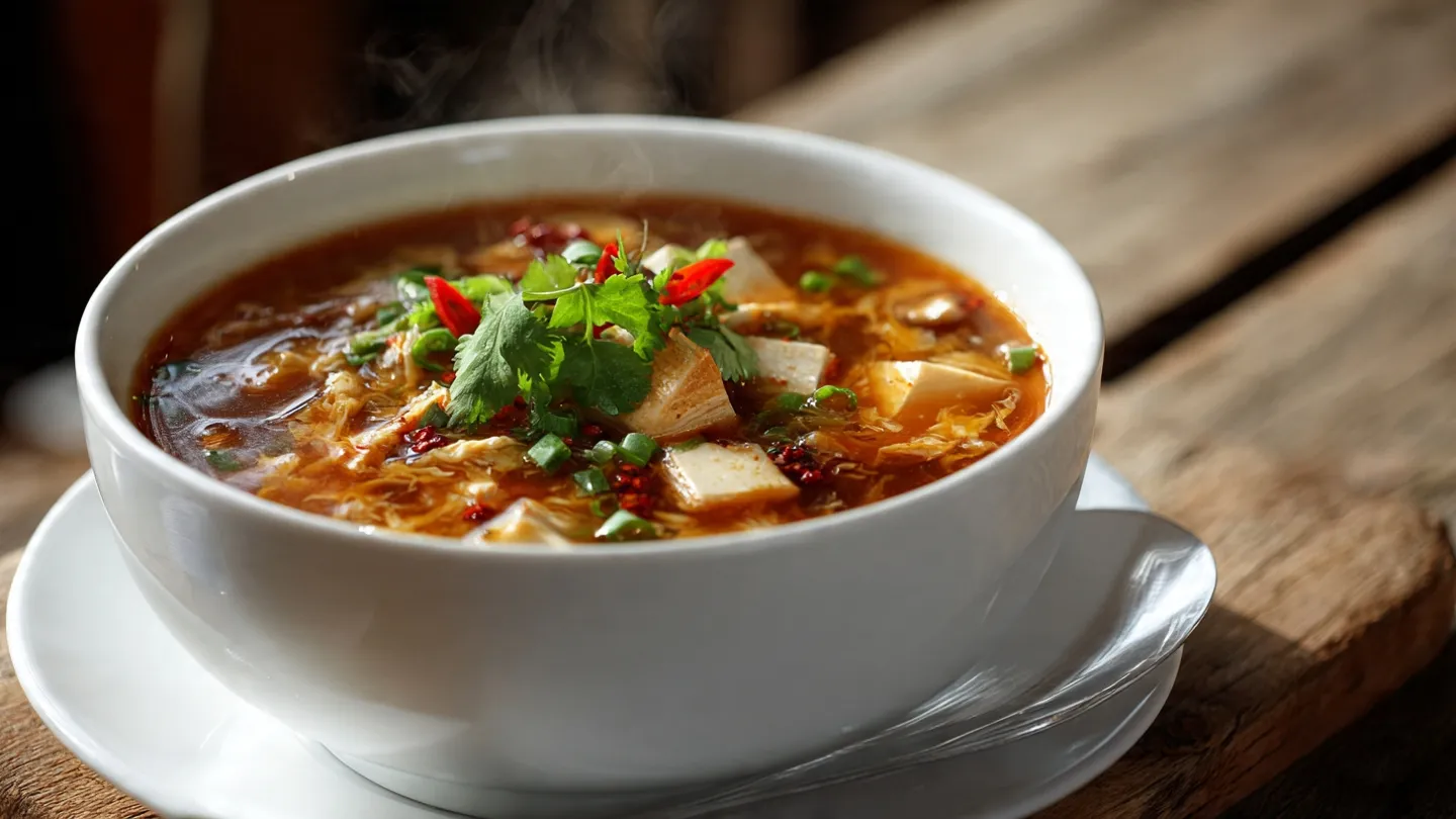 Restaurant-Style Hot and Sour Veg Soup