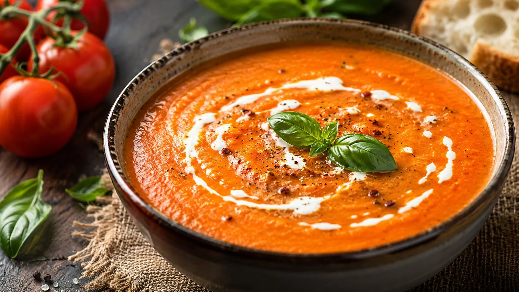 Rich and Creamy Homemade Tomato Soup
