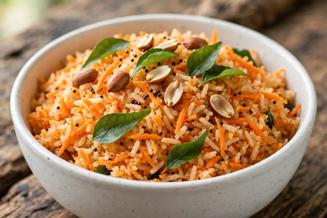 Savory Golden Carrot Fried Rice Savory Golden Carrot Fried Rice