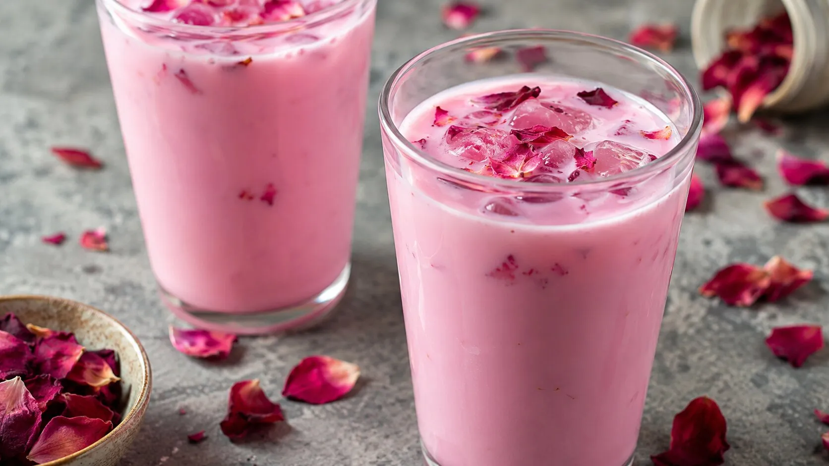 Simple & Chilled Rose Milk Drink Simple & Chilled Rose Milk Drink