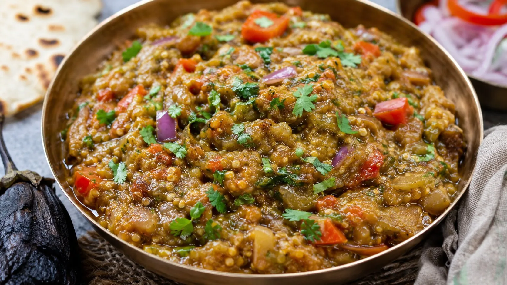Smoked Baingan Bharta Smoked Baingan Bharta
