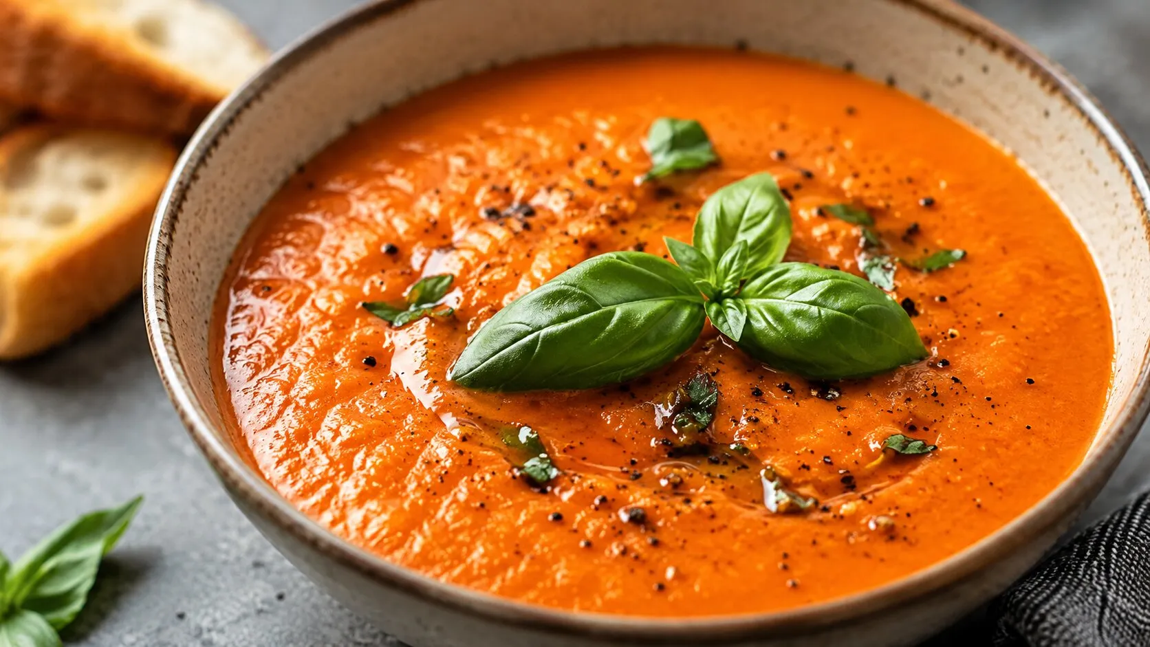Smoky Roasted Red Pepper & Tomato Soup