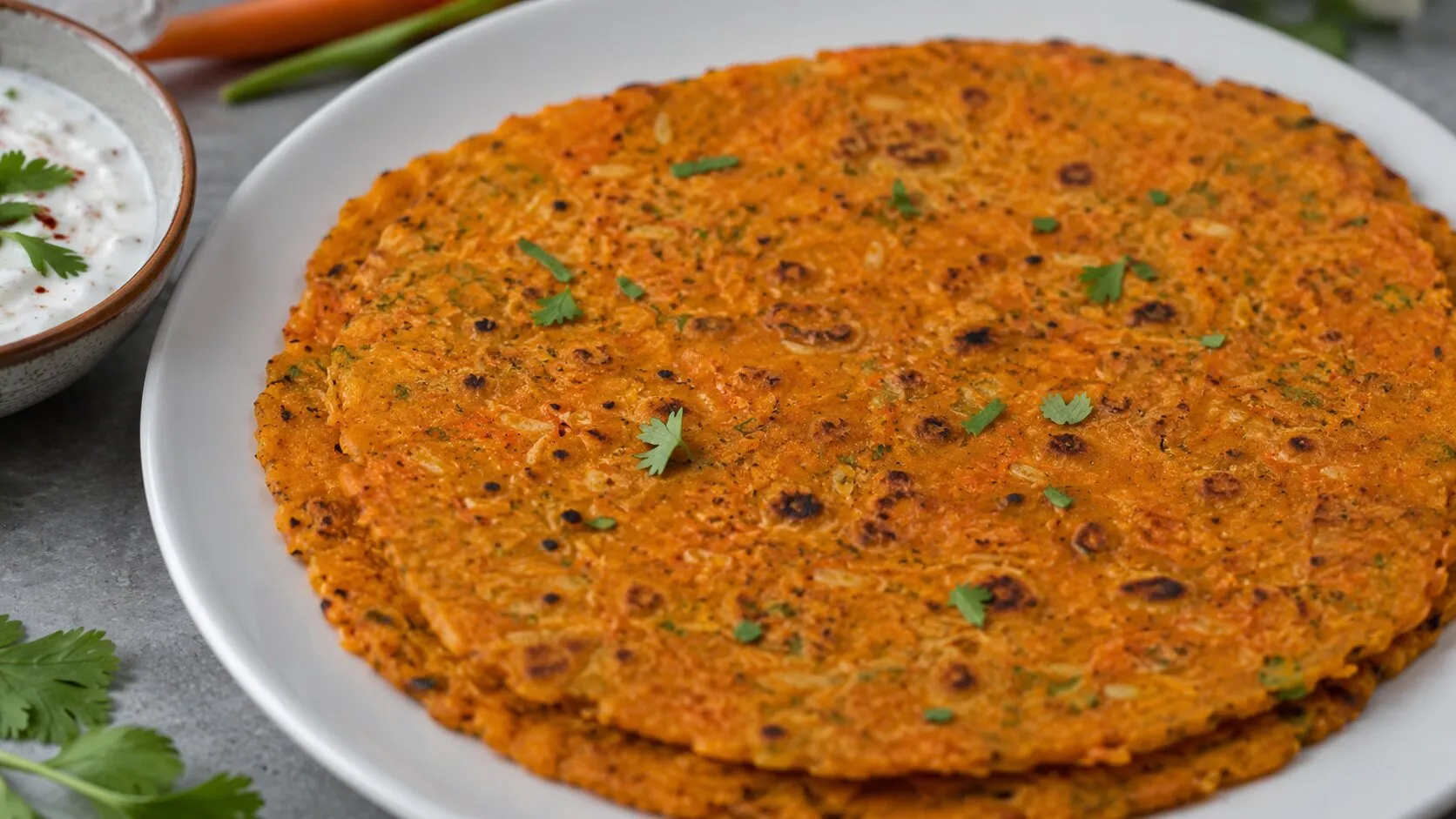 Soft Gujarati Carrot Thepla