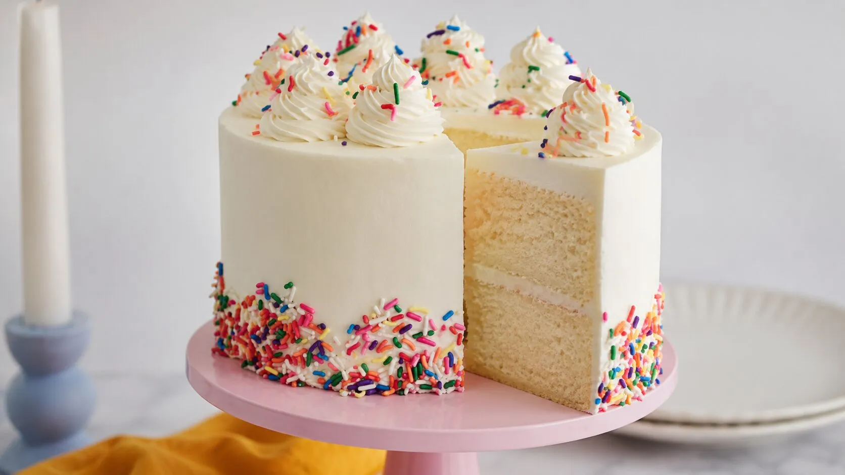 Soft & Moist Eggless Vanilla Cake