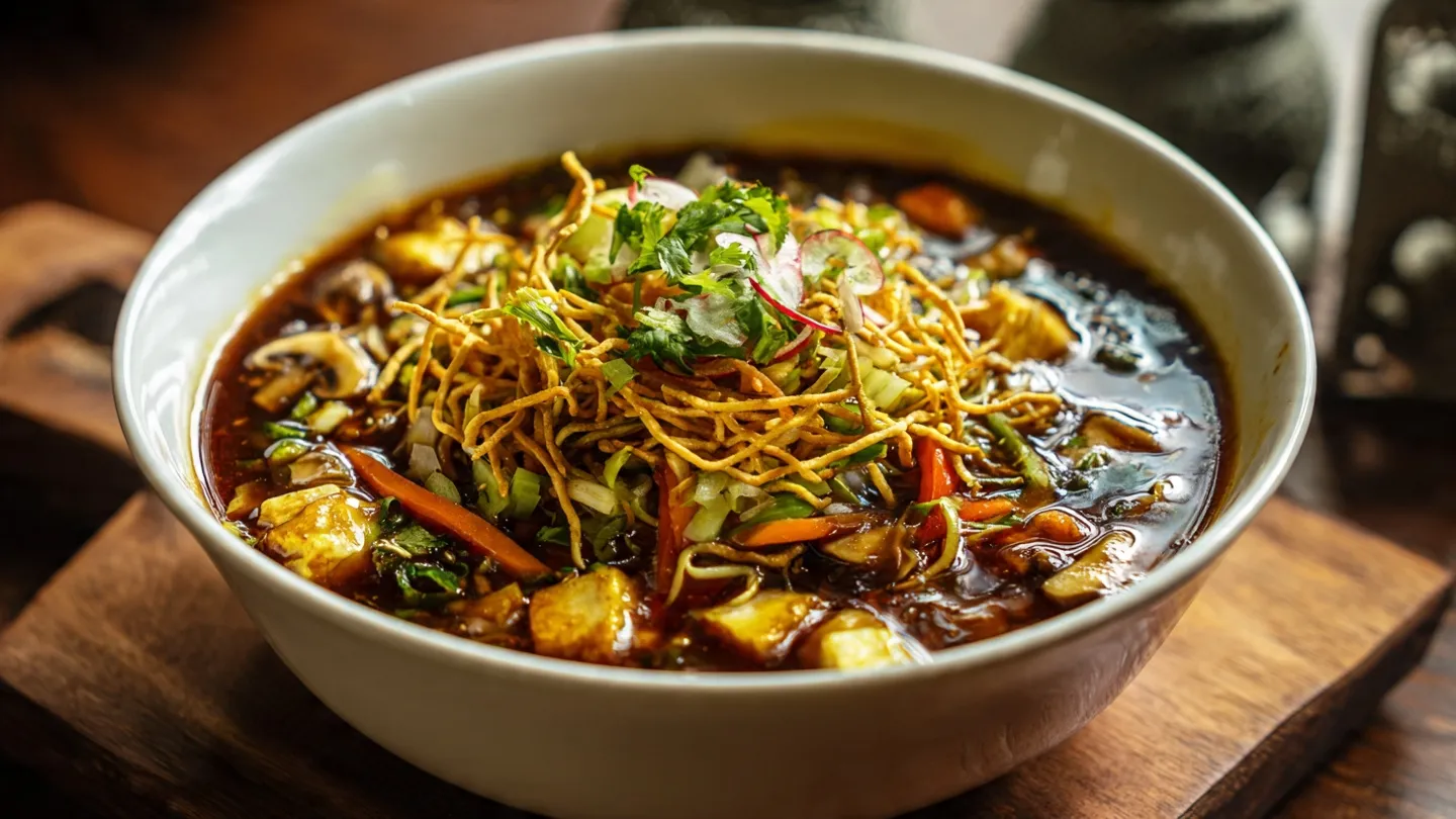 Spicy Restaurant-Style Veg Manchow Soup