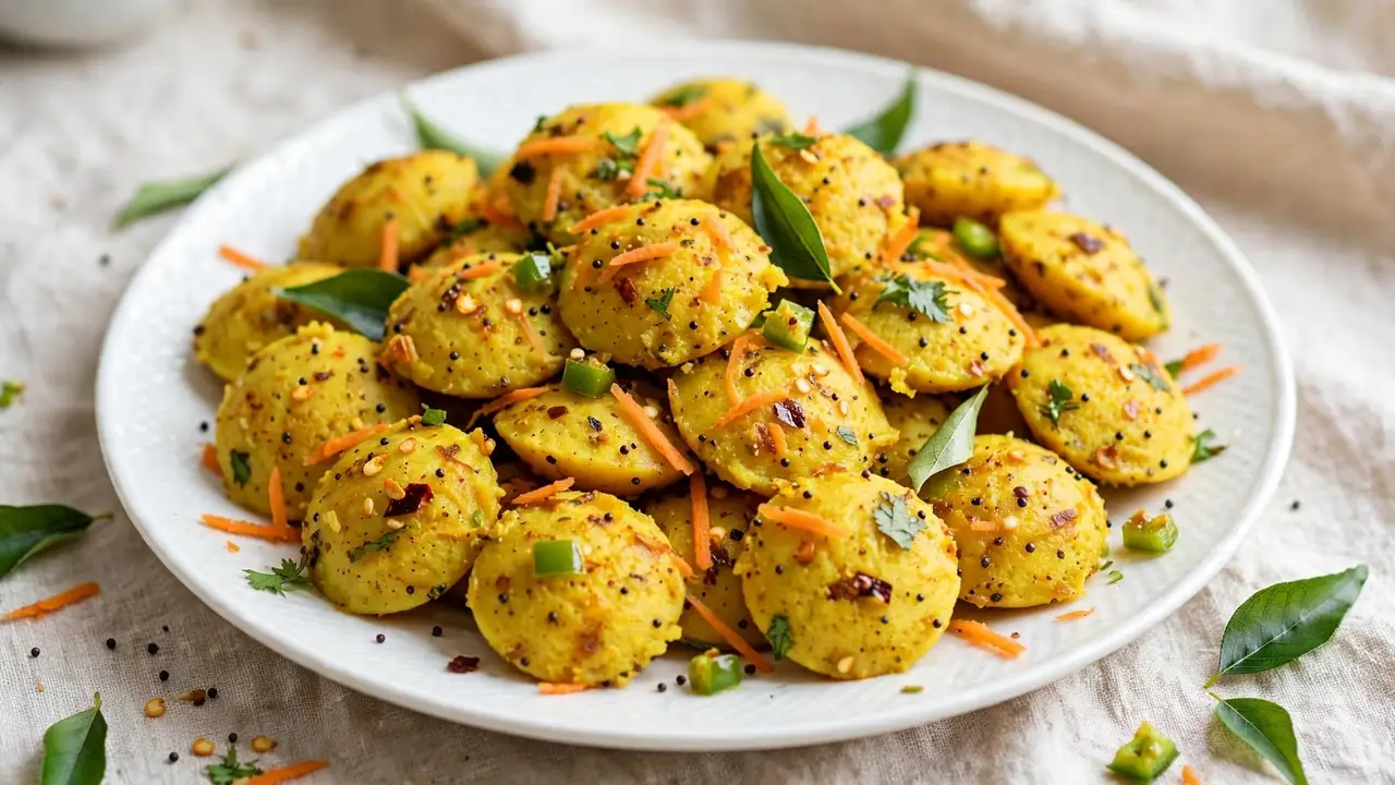 Spicy Vegetable Semolina Mini Idli Fry