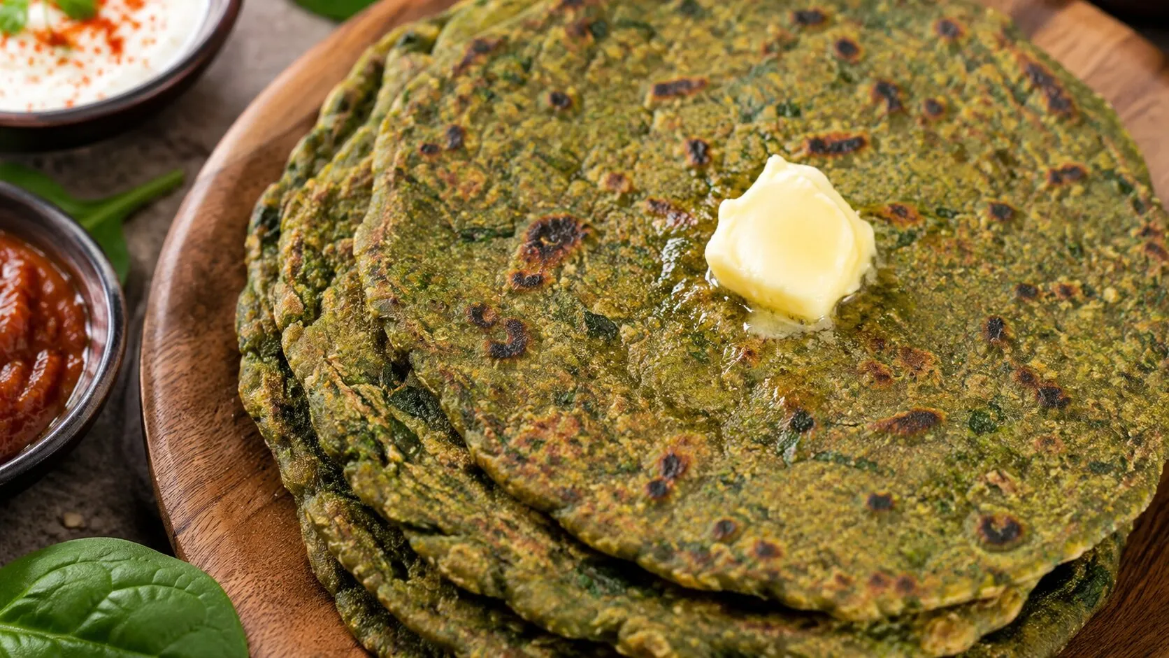 Spinach Thepla