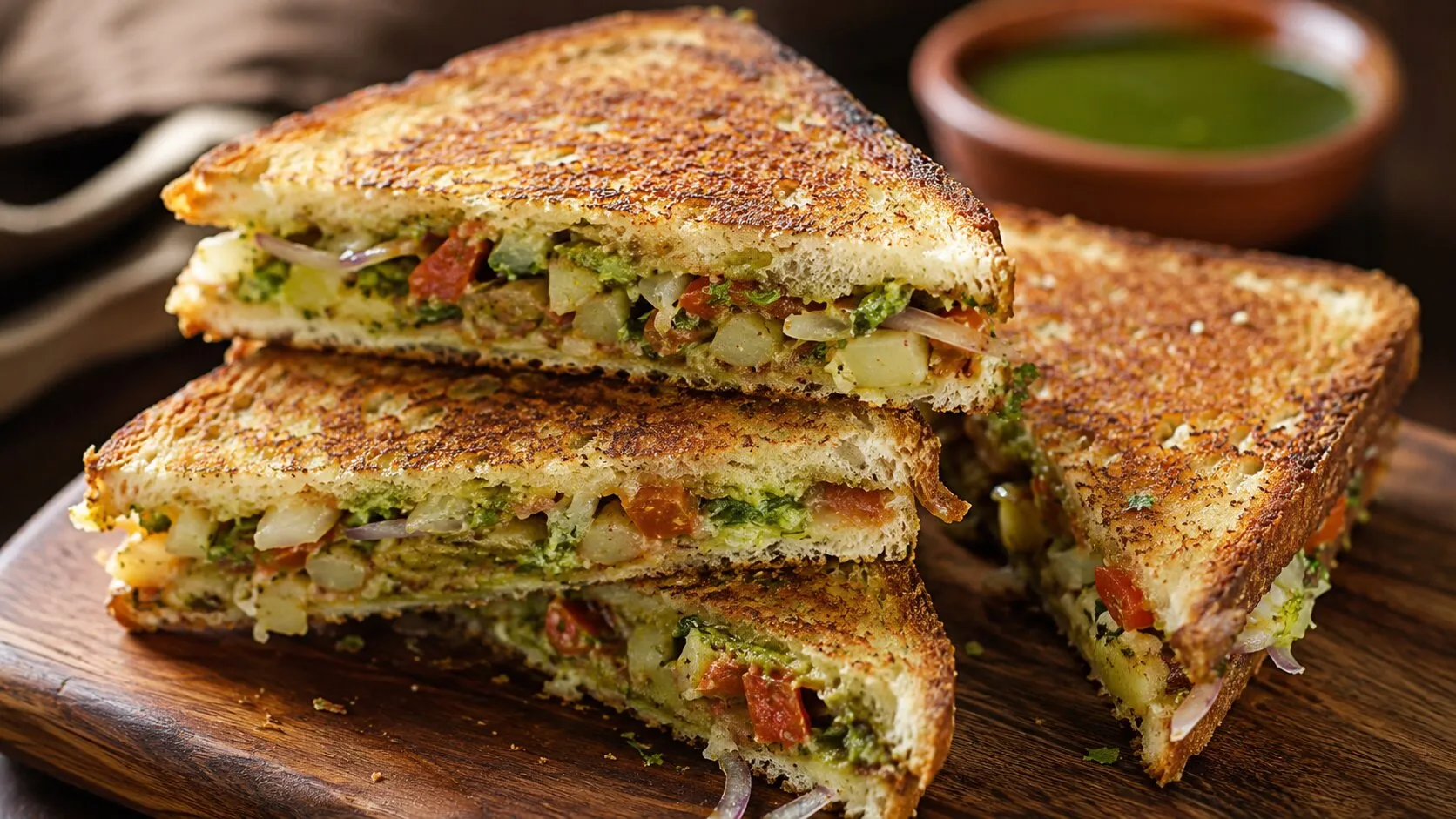 Street-Style Bombay Masala Sandwich Street-Style Bombay Masala Sandwich