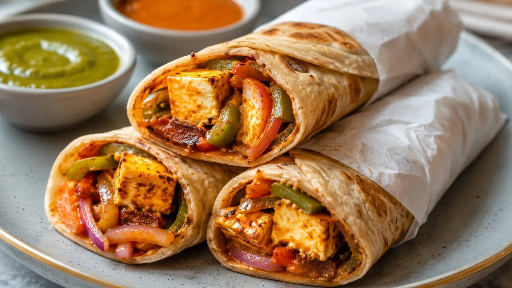 Street-Style Paneer Kathi Roll Street-Style Paneer Kathi Roll