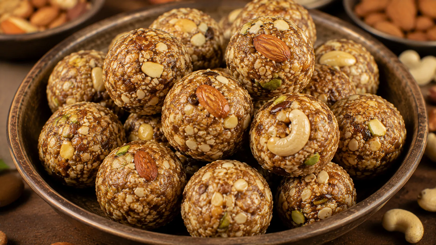 Sugar-Free Healthy Dry Fruit Ladoo Bites