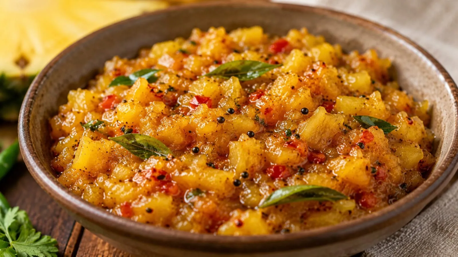  Sweet & Spicy Sri Lankan Pineapple Chutney
