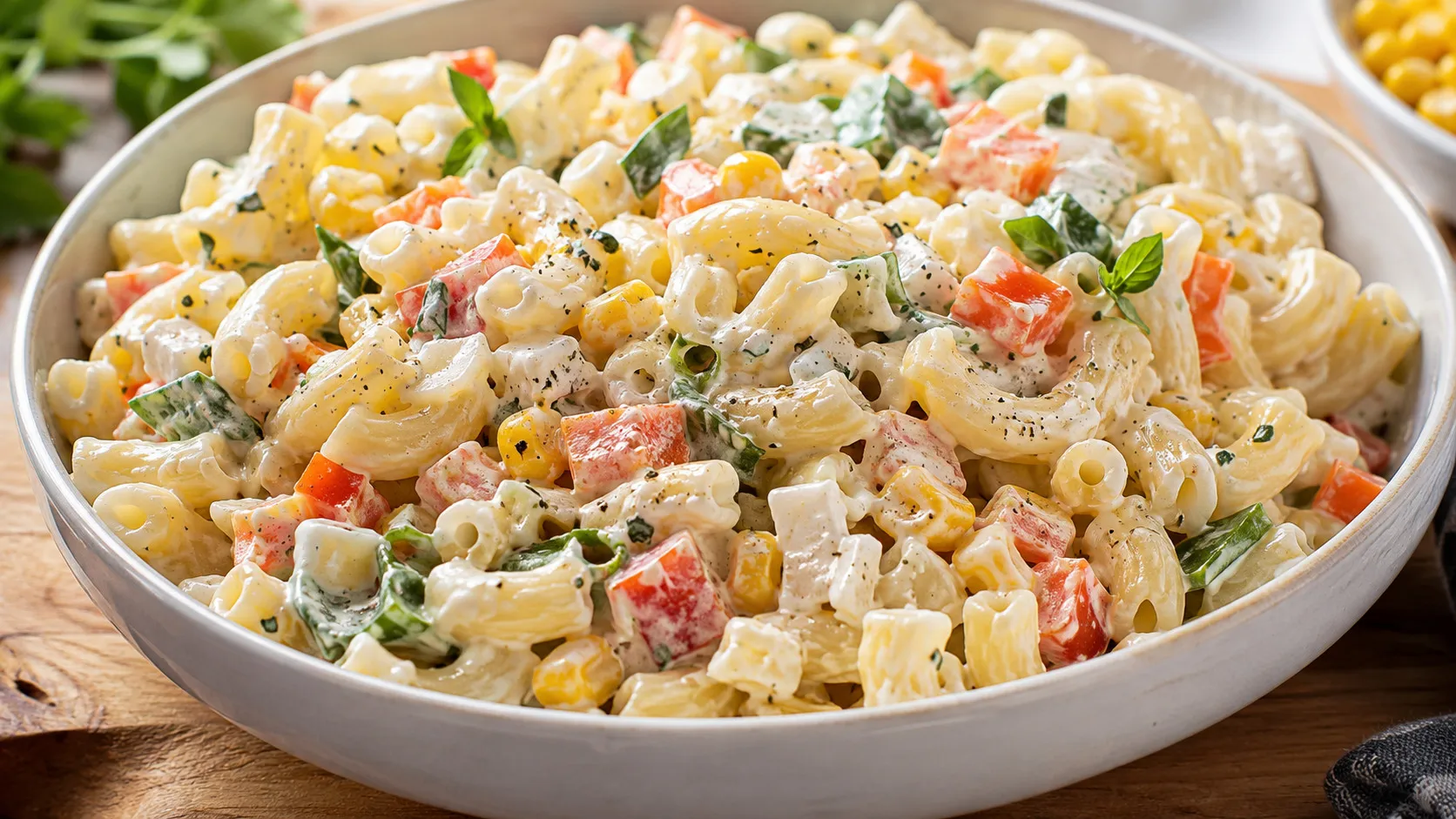 The Ultimate 20-Minute Creamy Pasta Salad