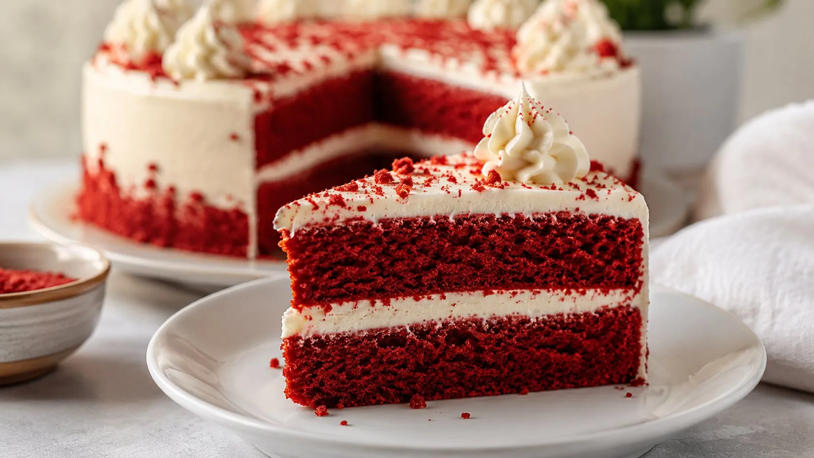 The Ultimate Eggless Red Velvet Cake