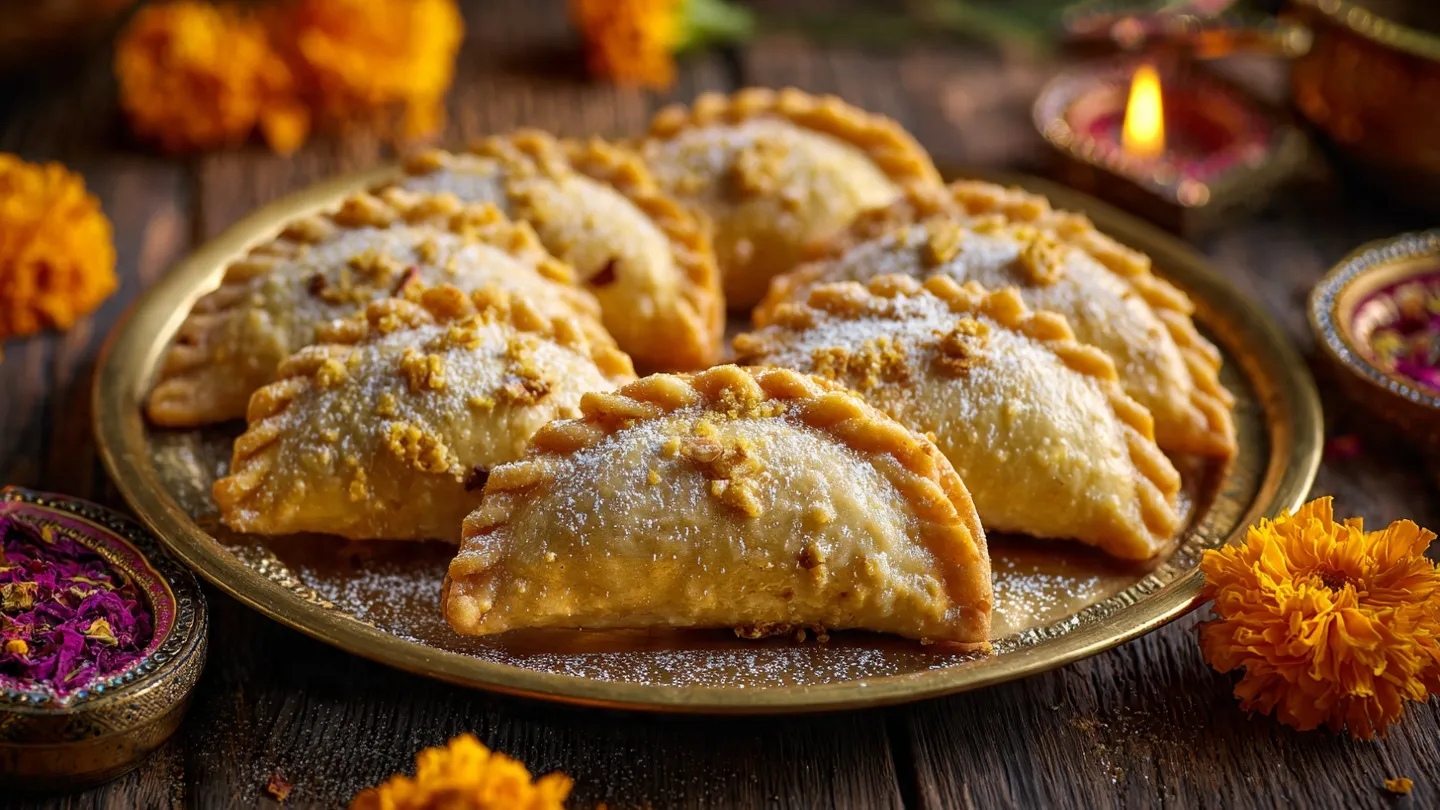 Traditional Mawa Gujiya for Holi
