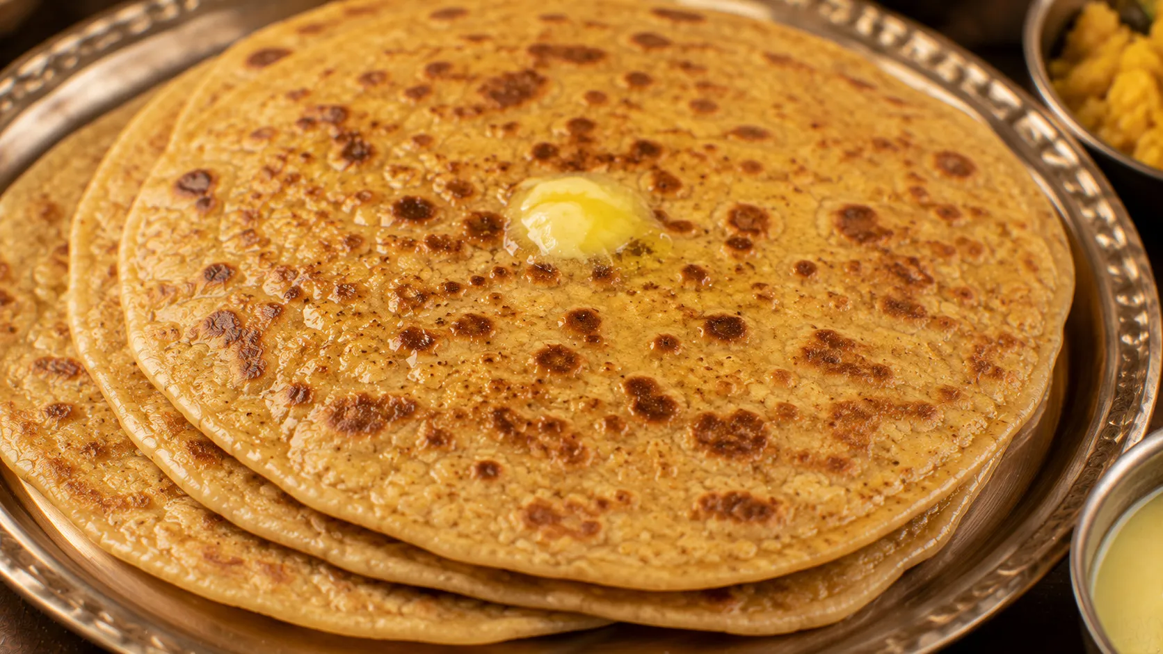 Traditional Sweet Puran Poli Flatbread