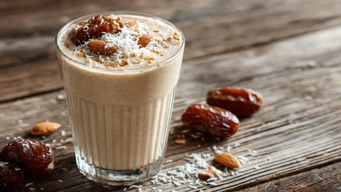 Tropical Coconut Date Energy Smoothie Tropical Coconut Date Energy Smoothie