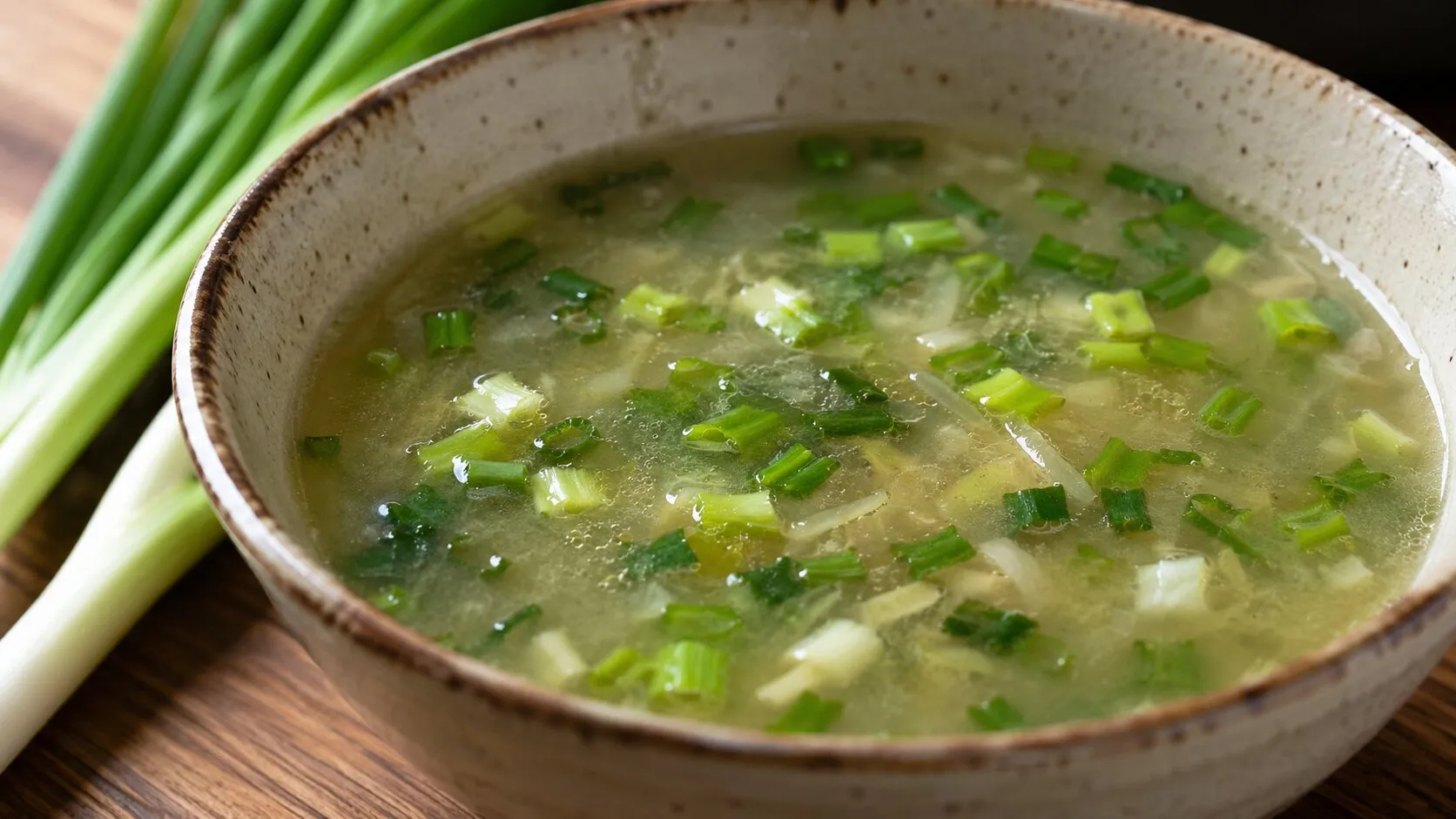 Vegan Monsoon Special Spring Onion Soup