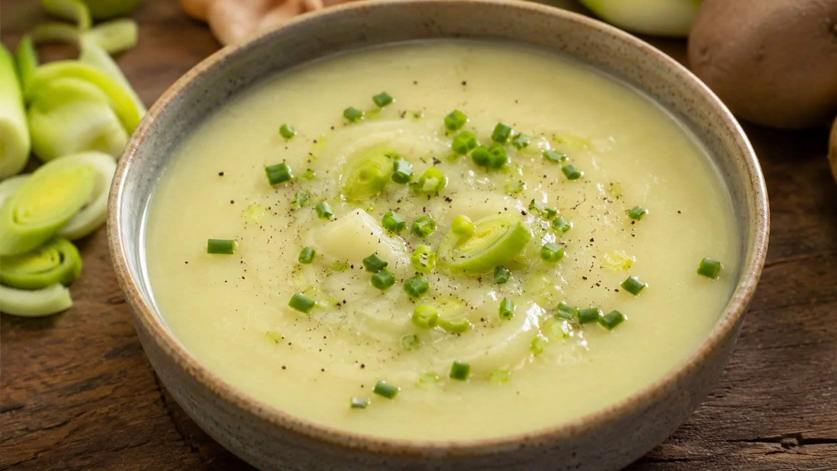 Velvety Dairy-Free Potato Leek Soup